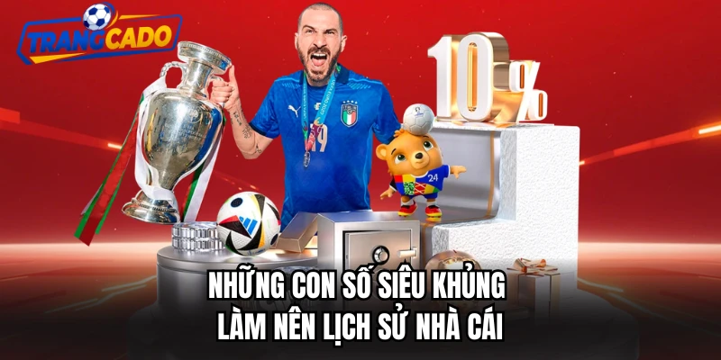 Những con số siêu khủng làm nên lịch sử nhà cái